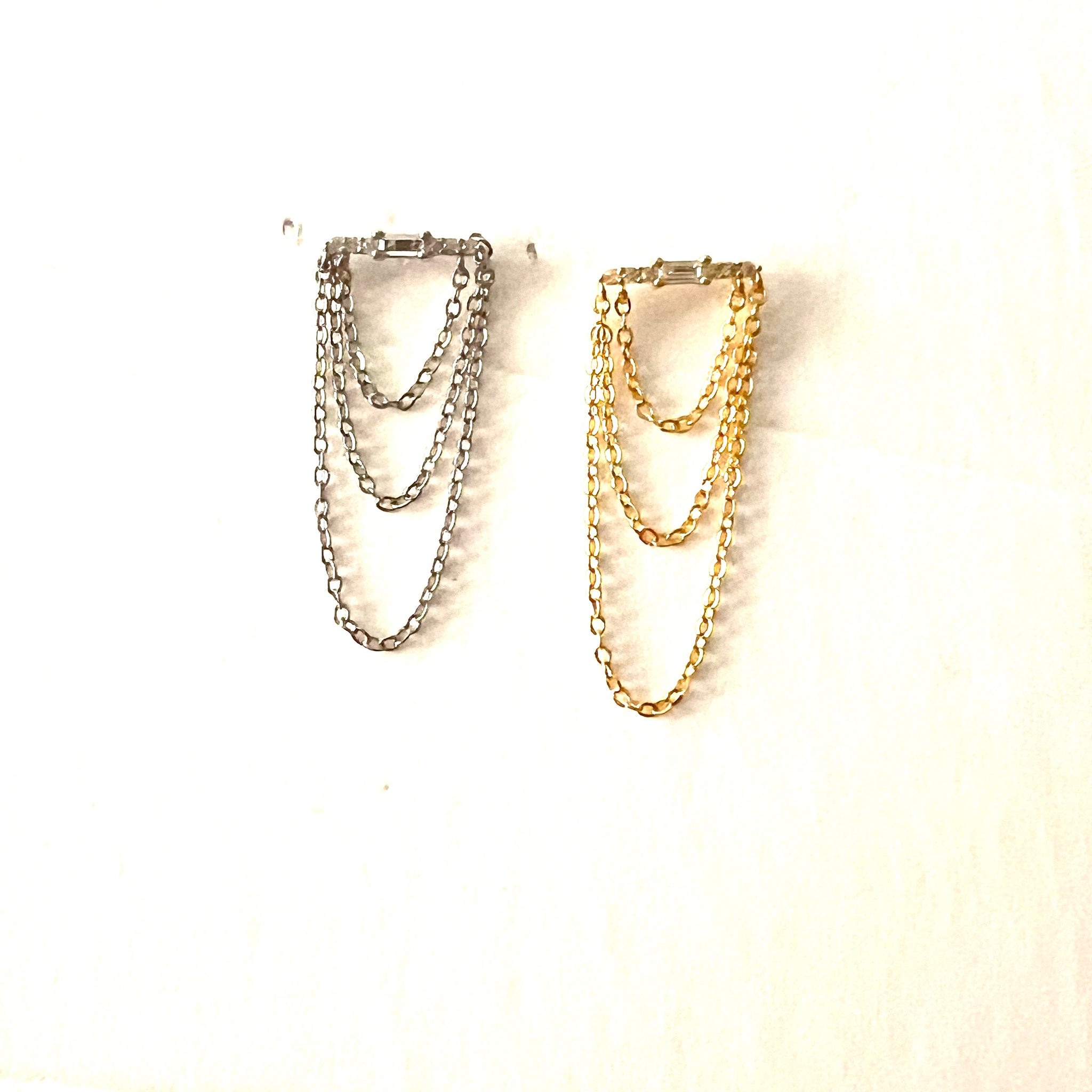 Sparkle Bar Chain Earrings