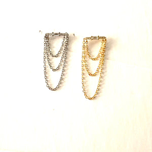 Sparkle Bar Chain Earrings