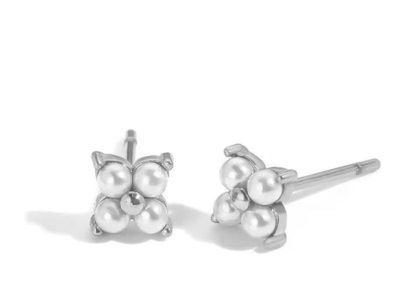 Flower Pearl Earrings