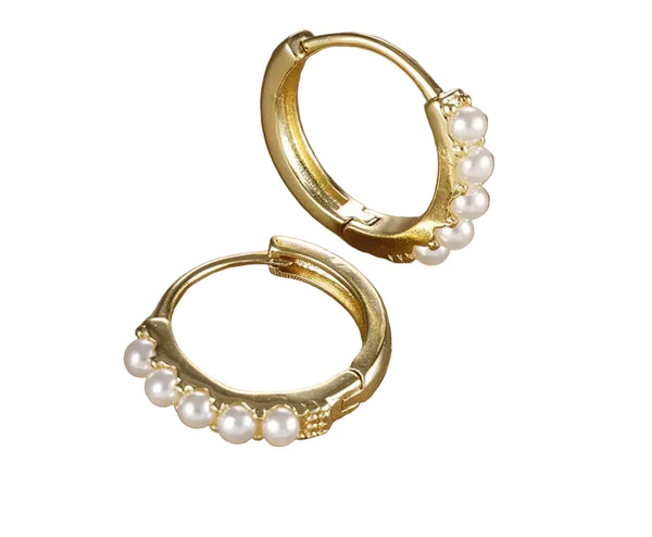 Pearl Hoop Earring