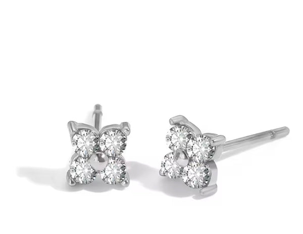 Flower Stone Earrings