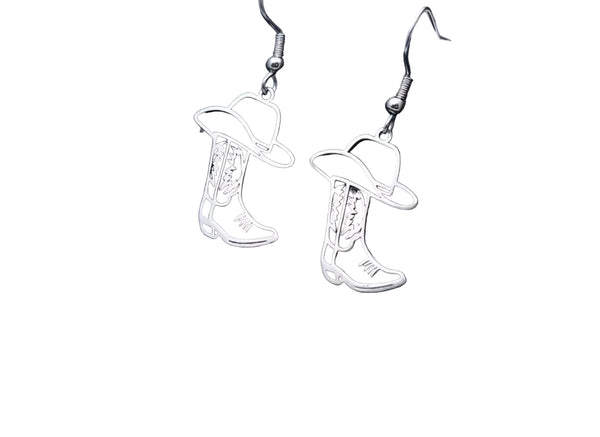Hat Boot Dangle Earrings