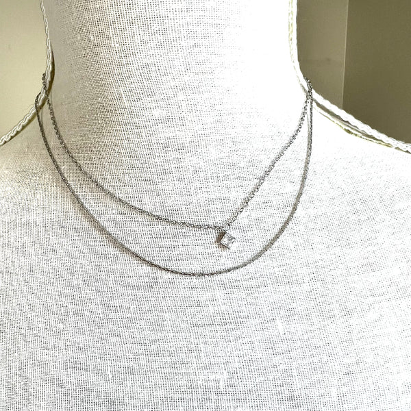 Stone Pendant Layered Necklace