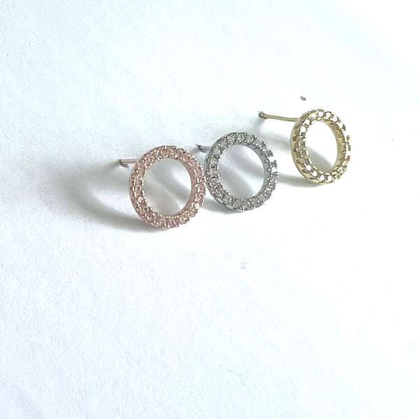 Sparkle Circle Earrings