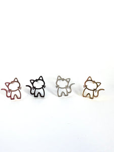 Cat Outline Earrings