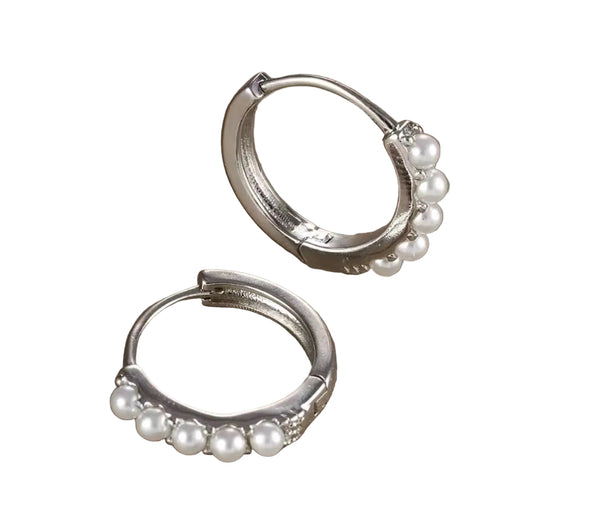 Pearl Hoop Earring