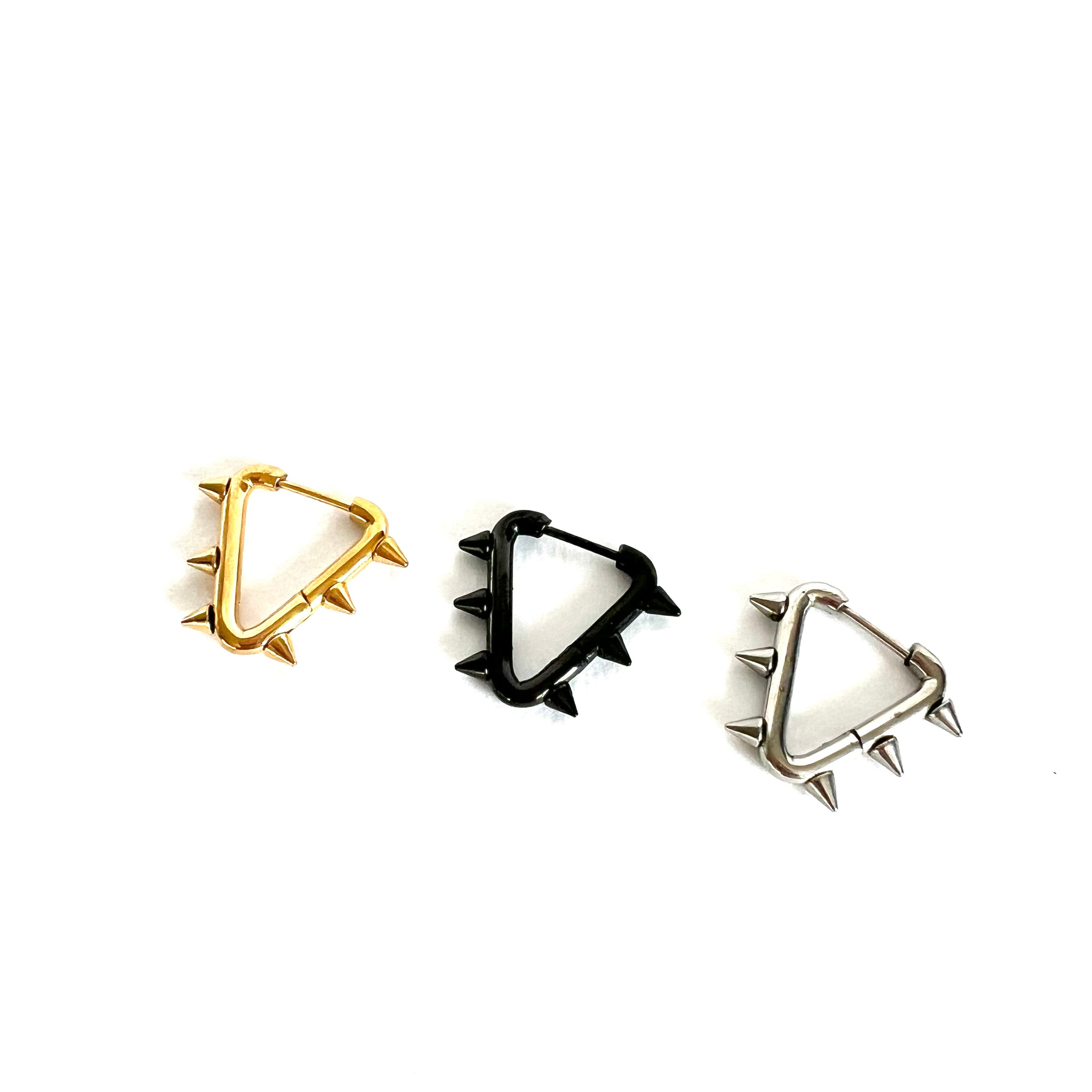 Triangle Spike Earrings