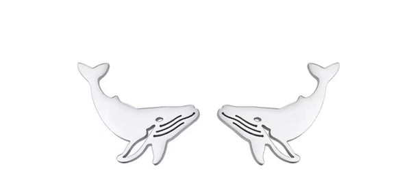 Bigger Whale Earrings