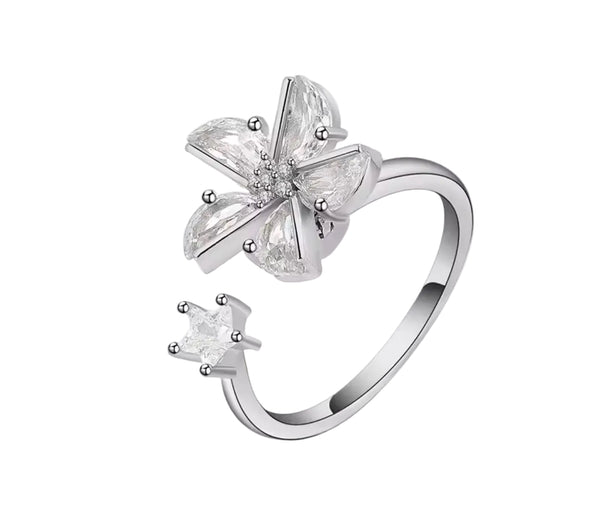 Windmill Sparkle Fidget Spinner Ring