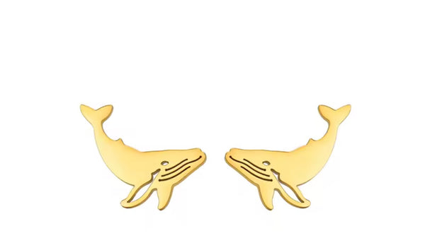 Bigger Whale Earrings