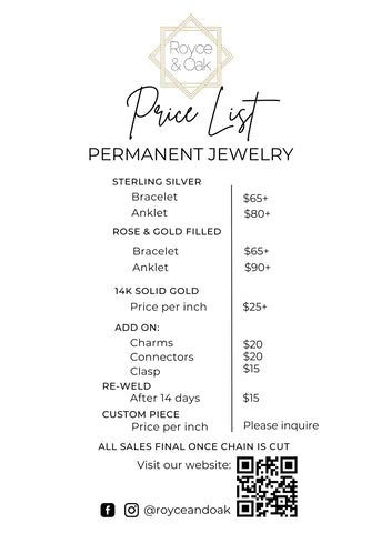 Nov 21 Vanity Collective Spruce Grove Permanent Jewelry Pop Up!