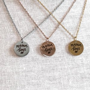 Grandma 2025 bear necklace