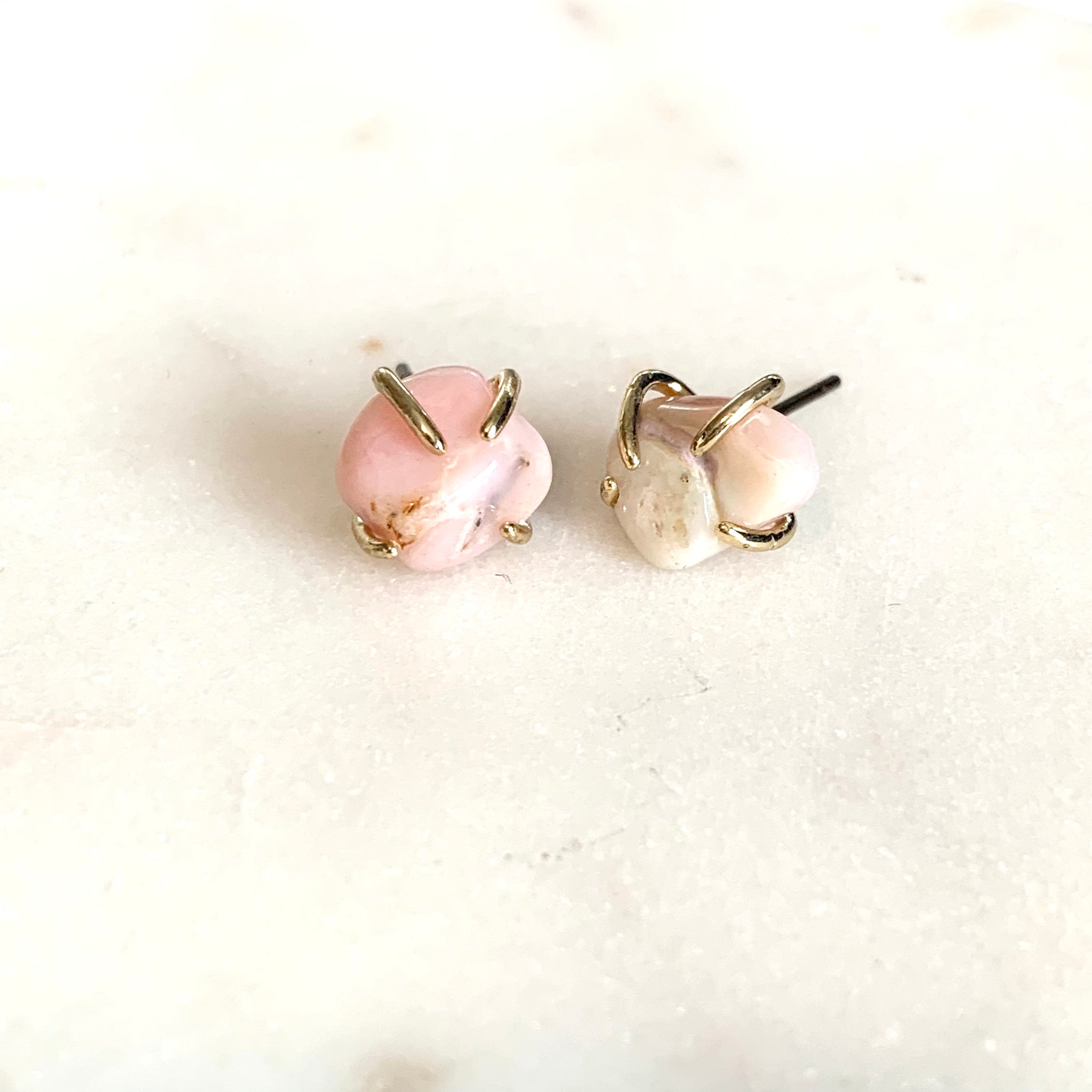 Pink 2025 opal earrings