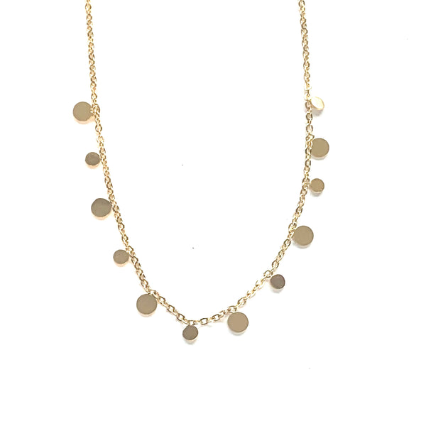 Mini Coin Necklace Gold